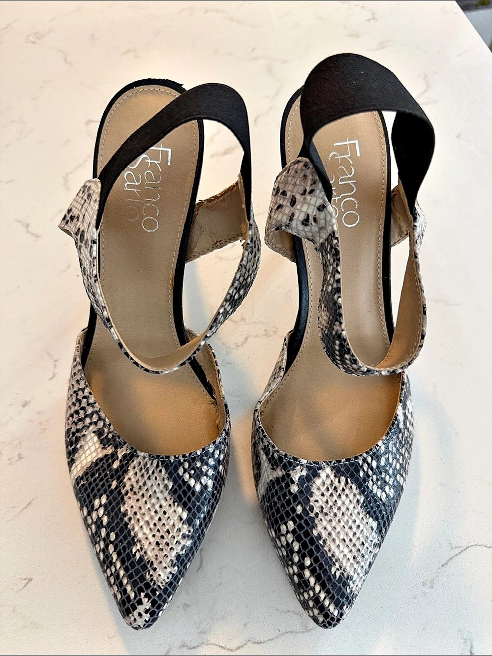 Franco Sarto Women's Animal Print Pointed-Toe Heels